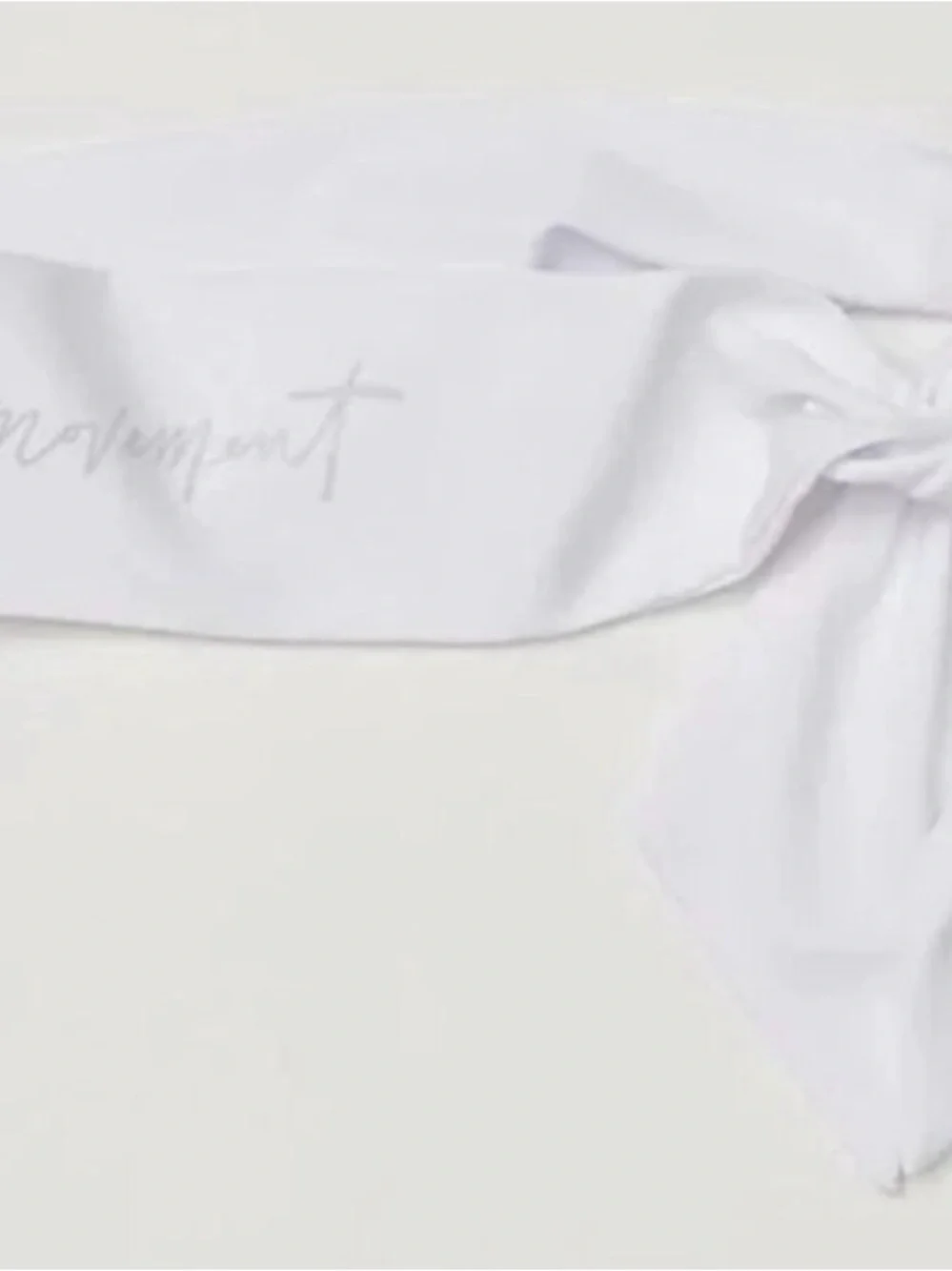 Free People Tie Game Soft Headband. NWT. White.